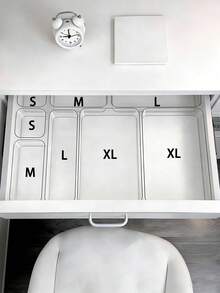 1pc Drawer Organizer, Cosmetic Organizer, Desktop Divider Organizer, Stylish Dressing Table Organizer, Suitable For Storing Cosmetics, Office Supplies And Miscellaneous Items/Storage & Organization > Storage Boxes & Bottles & Jars > Desktop Storage & Display Boxes/Kitchen Accessories/Bathroom Accessories/Room Decor/Home Deccorholiday Essential/Storage - Multicolor - View 3