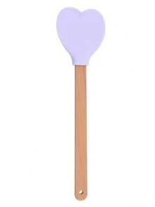 1pc Heart-Shaped Silicone Baking Scraper Set - Long Handle Heat-Resistant Cream Scraper, Cake Mixing Tool, Home Baking Utensils, Heart-Shaped Jam Scraper, Dessert Making Tool, Suitable For Home And Thanksgiving - View 13