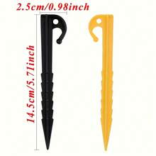 Ground Pegs, Picnic Mat Wind Anchor Nails, Outdoor Travel Beach Mat Camping Anchor Nails, Anchor Nails, Camping Tent Wind Sand Beach Nails, Tent Accessories - Multicolor - View 2