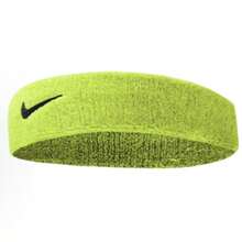 NIKE Premier Training Sport Headband - Thick, Soft, Cotton Blend, Moisture-Absolving - Fluorescent Green - View 3