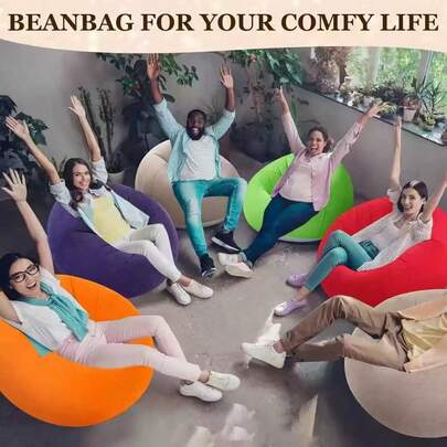 Ghế sofa ngoài trời kiểu dáng thoải mái, vỏ bọc ghế lười kiểu dáng giản dị, dễ dàng mang theo và đặt, cực kỳ tiện lợi, tay cầm xách tay, có thể đặt ở bãi biển/sân hiên, cho phép bạn nằm thư giãn và tận hưởng ánh nắng mặt trời.