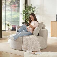 Sofas & Couches - Khaki + Chenille + 1 Seat-1 - View 3