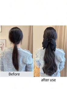 Kẹp tóc nơ lớn có thể tháo rời, kẹp tóc dài xoăn gợn sóng cho tóc giả. - Nhiều màu - Xem 5