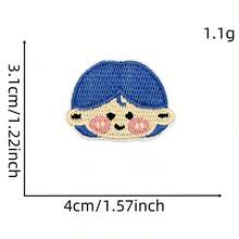 1 miếng vá vải thêu vi tính kiểu Hàn Quốc tự dán nhiệt, hình hoạt hình mini, có thể ủi. - Miếng vá vải hình nhân vật hoạt hình - Xem 11