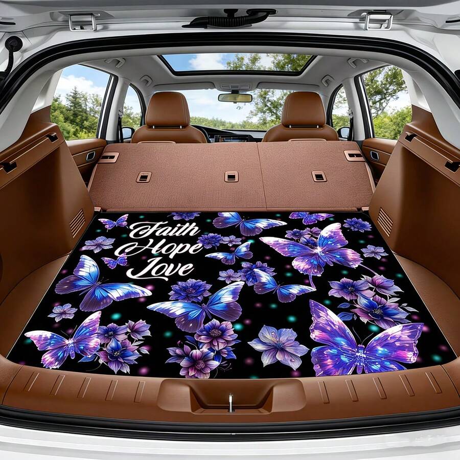 Reletech 汽车后备箱防尘垫：防污、耐磨、易于清洁和维护 - 水晶絨 點塑底 - 查看 1