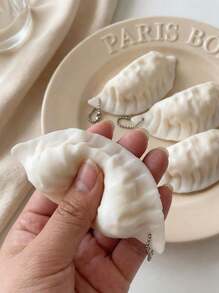 POKOJA LAND 1 Đồ chơi bóp hình bánh bao dễ thương sáng tạo, đồ chơi giảm căng thẳng, quà tặng cho học sinh, đồ trang trí treo tường - trắng - Xem 8
