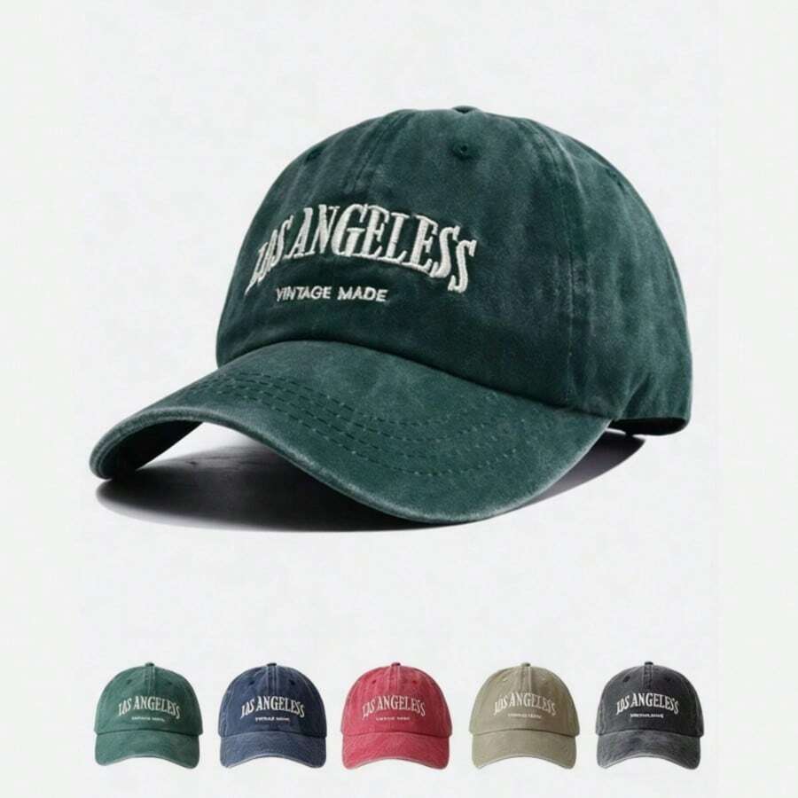 Los Angeles Embroidered Baseball Cap - Unisex, Adjustable, Lightweight, Stylish Sun Hat - Multicolor - View 1