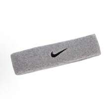 NIKE Premier Training Sport Headband - Thick, Soft, Cotton Blend, Moisture-Absolving - Light Grey - View 2