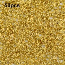 Vòng nối kín bằng thép không gỉ 3-10mm, phụ kiện tự làm trang sức, vòng nối hở. - Vòng thép không gỉ khép kín - Xem 8