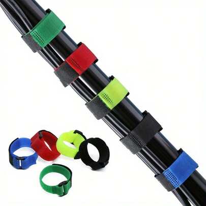 1/5/10 Cần câu cá chống trượt nhiều màu sắc với khóa an toàn - Chất liệu nylon bền, thích hợp cho dụng cụ săn bắn và câu cá