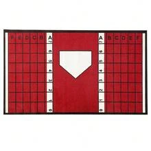 RibasuBB Portable Baseball/Softball Batting Mat, 3*1.5m, With Home Plate Marker, 5mm EVA Backing, Durable PP Artificial Turf, For Indoor/Outdoor Batting Practice - Multicolor - View 9