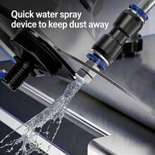 45 Degree Chamfering Machine For Angle Grinder, Universal Tile Stone Marble Chamfer Cutter Guide, Water Dust Suppression Cutting Bracket, 100-Type Grinder Compatible - Blue - View 9