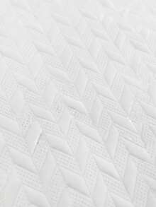 2pcs Men's Diamond Texture T-Shirt And Shorts Set, Casual Commuter Comfortable Minimalist - White - View 7