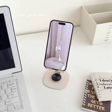 1pc Fashionable 360 Degree Rotatable Foldable Metal Phone Stand, Suitable For Smartphones, Tablets And Other Devices - Multicolor - View 5