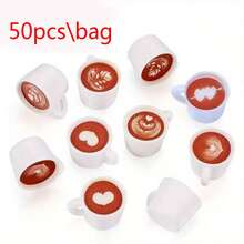10/50 chiếc mặt dây chuyền hình cốc cà phê mini thiết kế Latte nghệ thuật, chất liệu nhựa, dùng để làm đồ trang sức và thủ công DIY. - 50 CÁI - Xem 7