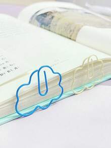30pcs Creative Cloud Shaped Paper Clips, Cute Cartoon Paper Clips, Office & School Supplies - Sets - View 5