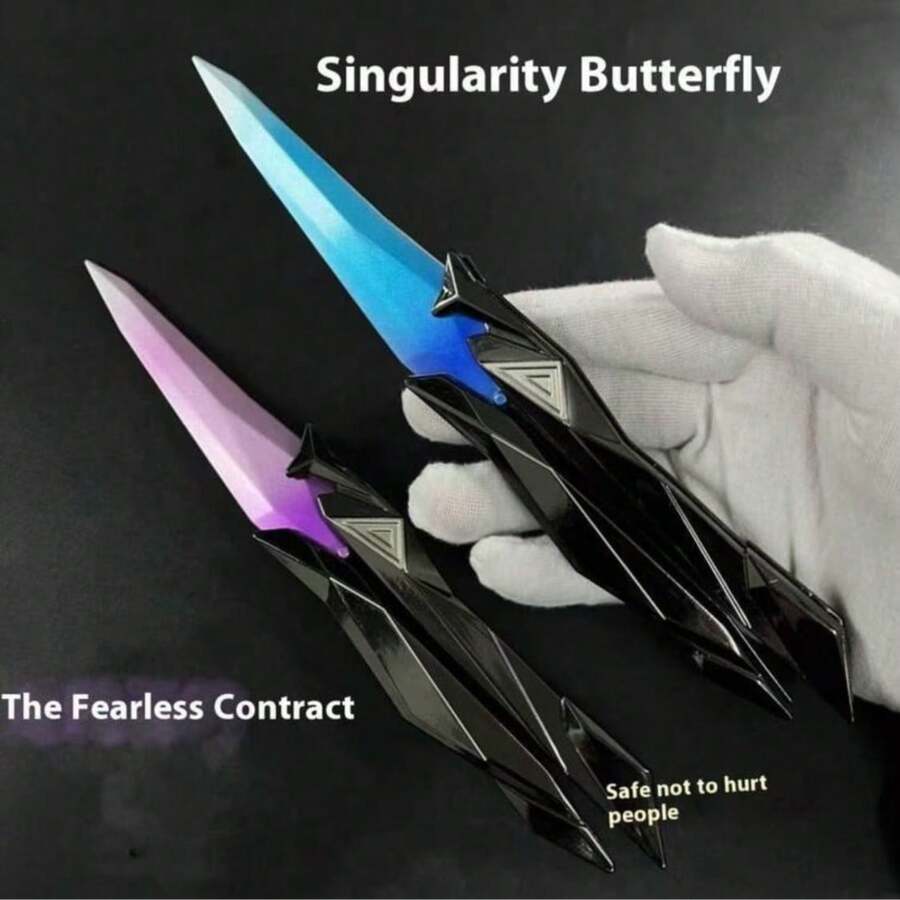 قطعة واحدة "Valorant Singularity" (نموذج سلسلة Valorant)، مصنوعة بالكامل من بلاستيك ABS، قابلة للطي، وظيفة تخفيف التوتر، مناسبة للألعاب التفاعلية، هدية عيد ميلاد/عطلة