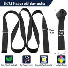 Bộ dây co giãn linh hoạt 3 mét, dây tập luyện chân tại nhà cho nữ, đai eo có vòng chữ D, dây kháng lực cho múa ba lê và thể dục dụng cụ, dây kháng lực cho khiêu vũ và thể dục dụng cụ. - Nhiều màu - Xem 5