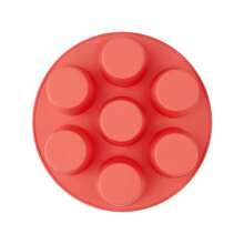 7-Cup Muffin Baking Pan For Air Fryer, Non-Stick Cupcake Mold, Round Pudding Baking Tray, Baking Tools - Multicolor - View 10