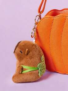 POKOJA LAND 水豚毛絨玩具，逼真可愛，粉紅色水豚，毛絨動物玩具，水豚掛件，可掛在背包或手提包上，生日禮物，毛絨玩具 - 彩色 - 查看 9