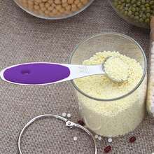 5-Piece Stainless Steel Measuring Spoons Set With Silicone Handles, Ideal For Kitchen - Multicolor - View 7