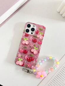 Cherry Accessories 彩色树脂透明花卉吊坠加厚防摔高端手机壳,兼容 17、17 Pro、17 Pro Max、 16/15/XR/ 16 Pro Max/7/8/P12 Pro Max/P13 Pro Max/P14 Pro Max/P13/P14/P11/P12/P14,可爱时尚加厚保护壳,适用于 XS/S/XS Max/7/8/GES2 - 彩色 - 查看 10