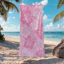 1 khăn tắm/khăn đi biển in hình hoa dâm bụt Hawaii, in một mặt, khăn tắm sợi siêu mềm, nhanh khô, khăn choàng chống nắng, thảm yoga, khăn thể thao di động cho kỳ nghỉ biển, hồ bơi, khăn mềm mại thân thiện với da, lý tưởng cho phòng tắm và bãi biển. - Nhiều màu - Xem 10