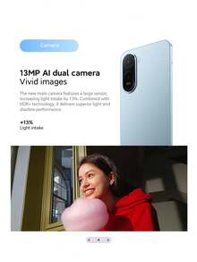 Redmi A7 Pro 智慧型手機全球版，Xiaomi HyperIsland，沉浸式 6.9 吋螢幕 120Hz 高更新率，強大八核處理器，大容量 6000mAh (Typ) 電池，Wet Touch 2.0 觸控技術，Google Gemini，簡約精緻設計 - 藍色 - 查看 5