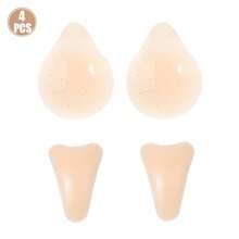Áo nâng ngực silicon tự dính vô hình kèm 2 miếng đệm silicon. Thiết kế mềm mại và mỏng nhẹ, phù hợp cho mặc hàng ngày, khi bơi, mặc quần, dự tiệc và lễ hội. - Gầy - Xem 3
