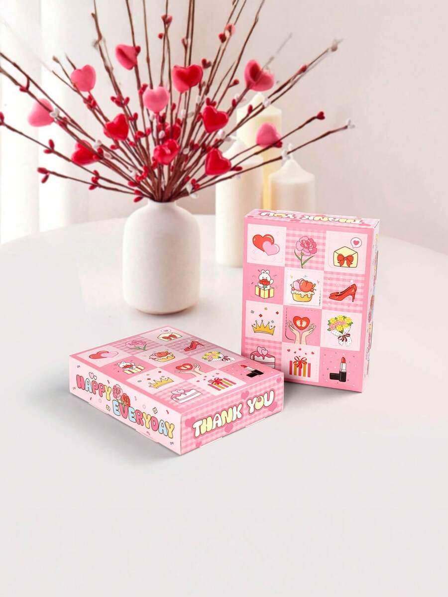 5 chiếc/gói, Hộp quà 12 lỗ vui nhộn dành cho Ngày của Mẹ, Trò chơi chọc lỗ thú vị nhân Ngày của Mẹ. Hộp quà bất ngờ tự làm. - Nhiều màu - Xem 1