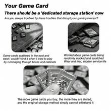 iplay Game Cartridgeinner Storage Tray Compatible With N-Switch/Switch 2 Game Card, 9-Game Card Expansion Slots*2-White (Excluding Shell And Game Card) - View 4