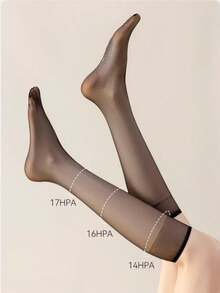 10 Pairs Women's Summer Thin Dot Gel Mid-Calf Socks, Transparent Non-Slip Invisible Socks, Versatile Breathable Suitable For Ladies - Multicolor - View 10