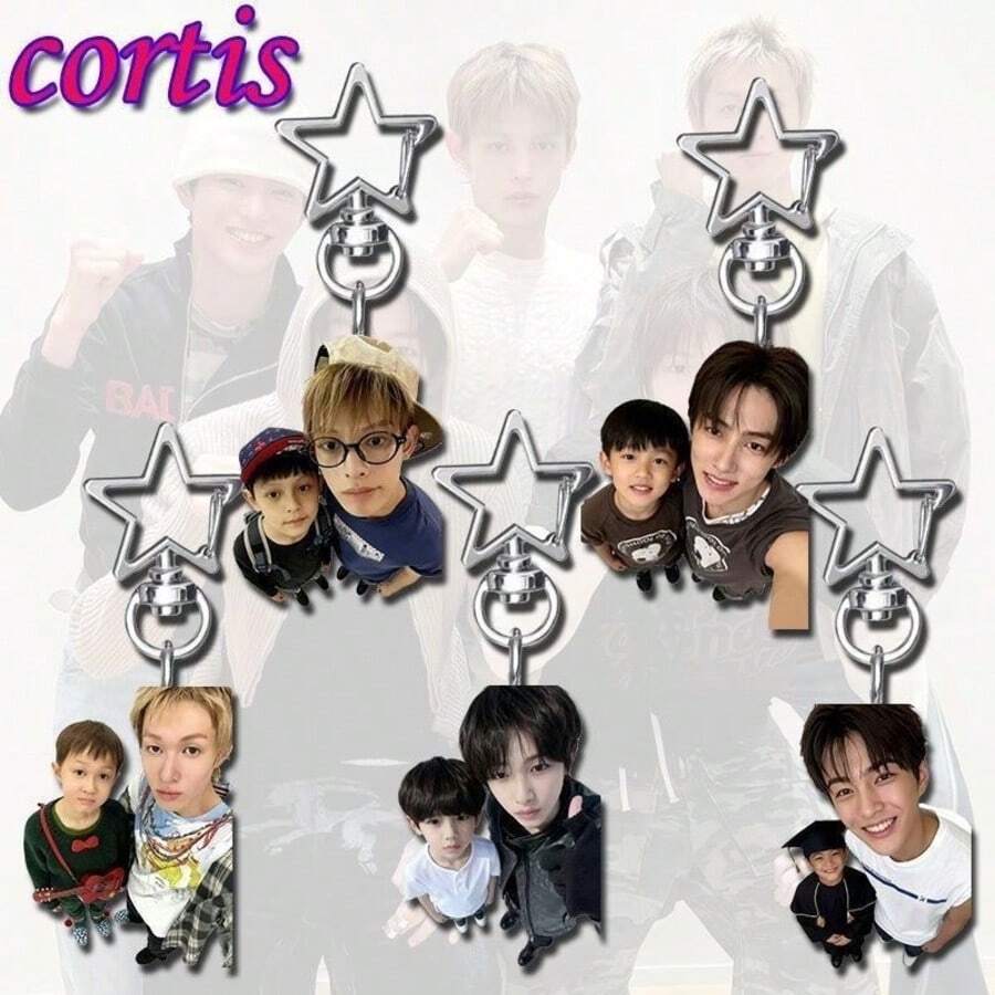 CORTI/S 韩流男团钥匙扣，创意吊坠，粉丝周边，背包装饰，小礼物 - 彩色 - 查看 1