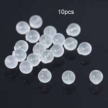 10-200pcs Soft Anti-Leak Safety Earring Backs, Soft Transparent Earring Back Replacement Parts, Suitable For DIY Jewelry Making, Transparent Ball Earring Stoppers Anti-Slip Anti-Fall - Earplugs - View 9