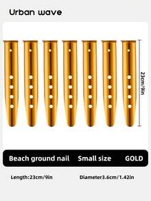 URBANWAVE 1/8/12pcs 7075 Aluminum Tent Stakes, Heavy Duty Lightweight Backpacking Stakes For Camping & Hiking, High-Strength Metal Tent Pegs For Tarp, Canopy & Grass, Rust-Proof Replacement Ground Pegs - A - View 17