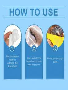 1瓶/100毫升宠物爪子清洁剂，免冲洗足部清洁泡沫，香味怡人 - 100ml - 查看 7