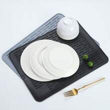 Silicone Dish Drying Rack, Drawer-Style Cutlery Organizer, Kitchen Utensil Storage Draining Mat - View 6