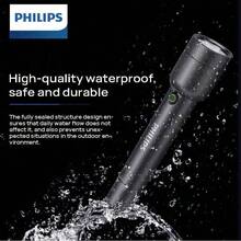 PHILIPS SFL1236 專業級強光手電筒 950流明高亮度 380公尺遠射 130小時超長續航力 鋁合金機身耐用 - 黑色 - 查看 5