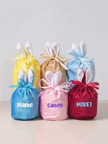 Personalized Mini Cute Cartoon Rabbit Bag, Easter Basket, Candy Bag, Easter Gift, Gift, Easter, Rabbit Bag, Easter Small Bag, Gift Bag. Suitable For Parties, Daily Use And Outings. - Multicolor - View 3