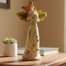 Healing Angel Hugging Rabbit Statue Garden Sculpture Courtyard Decoration Creative Fairy Resin Figurines For Yard Lawn - Multicolor - View 1
