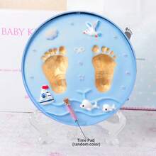 1pc Newborn Hand & Foot Print Clay Craft, DIY Baby Handprint & Footprint Memorial Gift For 100 Days, First Birthday - Multicolor - View 5