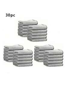 30pcs Thick Double-Sided Steel Wire Cleaning Cloth, Kitchen Dishwashing Cloth, Cleaning Tool - A - View 12