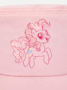Balabala My Little Pony Girls Cartoon Print Wide Brim Sun Visor Hat With Adjustable Chin Strap - Pink - View 5