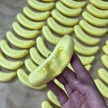 柔软香甜的迷你香蕉造型解压玩具，天然起泡，带有气泡，热销商品 - 彩色 - 查看 4