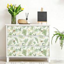 1 Cuộn Giấy Dán Tường Tự Dính Họa Tiết Hoa và Bướm Phong Cách Bohemian, Giấy Dán Tường Phong Cách Đồng Quê Tươi Mát, Giấy Dán Tường PET Không Mối Nối, Chống Thấm Nước, Dễ Dán Và Tháo Gỡ, Thích Hợp Cho Nhà Bếp, Phòng Ăn, Phòng Khách, Lối Vào, Phông Nền Sofa, Phòng Học, Đầu Giường Phòng Ngủ, Trang Trí Tường TV, Sửa Chữa Tủ/Tủ Quần Áo, Trang Trí Nhà Thuê, Ghép Thẳng, 17.32x118.11/196.85/393.7 Inch - Hoa và bướm - Xem 9