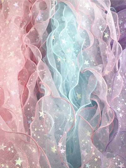 Luxury Wavy Design Satin Ribbon, Suitable For Packaging Flower Bouquets. Made Of Soft Fabric With Gold Edges, Ideal For Decorating Gift Boxes With Wavy Design Ribbon In Any Holiday Season, Size: