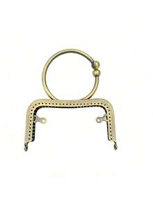 Armação de Bolsa Vintage de Metal com Alça, Alça Suave em Formato de O, Armação de Porta-Moedas Retrô para Projetos de Costura DIY, Ideal para Confecção de Clutches, Carteiras e Bolsas, Adequado para Entusiastas de DIY, Artesãos, Costureiras e Presenteadores, Perfeito para Projetos de Bolsas Feitas à Mão, Oficinas de Artesanato e Presentes Personalizados, Material de Liga Durável, Ferragens Versáteis de Bolsa para Criação de Bolsas Personalizadas - Multicolorido - Visão 14