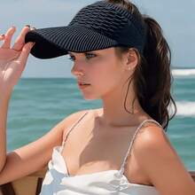 1 buah Topi Visor Wanita Ringan dan Bernapas dengan Penutup Toggle yang Dapat Diatur, Cocok untuk Pantai, Golf, Bersepeda, Olahraga | Topi Luar Ruangan Musim Semi/Panas untuk Berkuda, Pakaian Kasual & untuk Acara Kembali ke Sekolah/Wisuda - MultiWarna - View 2