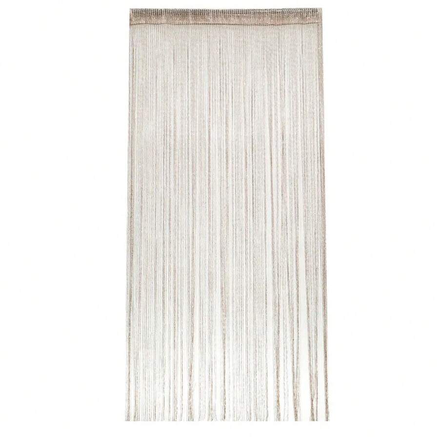 Cortina de cristal de lujo con borlas brillantes, divisor para puerta, ventana y habitación, decoración del hogar, 200x95 cm, 2020 - Oro champán - Ver 1