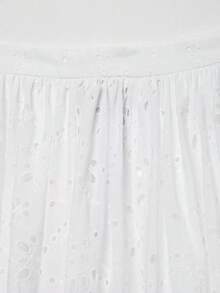 DEEKA Summer New Women's Fashion European And American Style Embroidered Balloon Shorts White - trắng - Xem 3